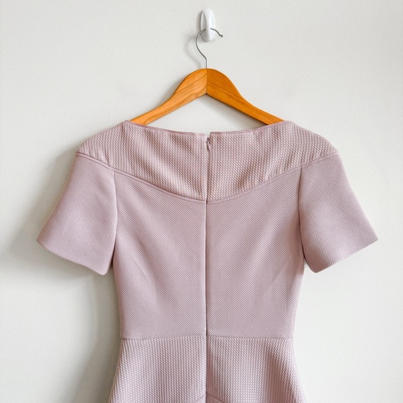 REISS • Hazel Textured Panel Dress in Ash - Picture 9 of 15